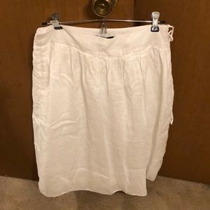 ⭐️SALE‼️ J. Crew White Linen Skirt, Size 8 NWT 🕶
